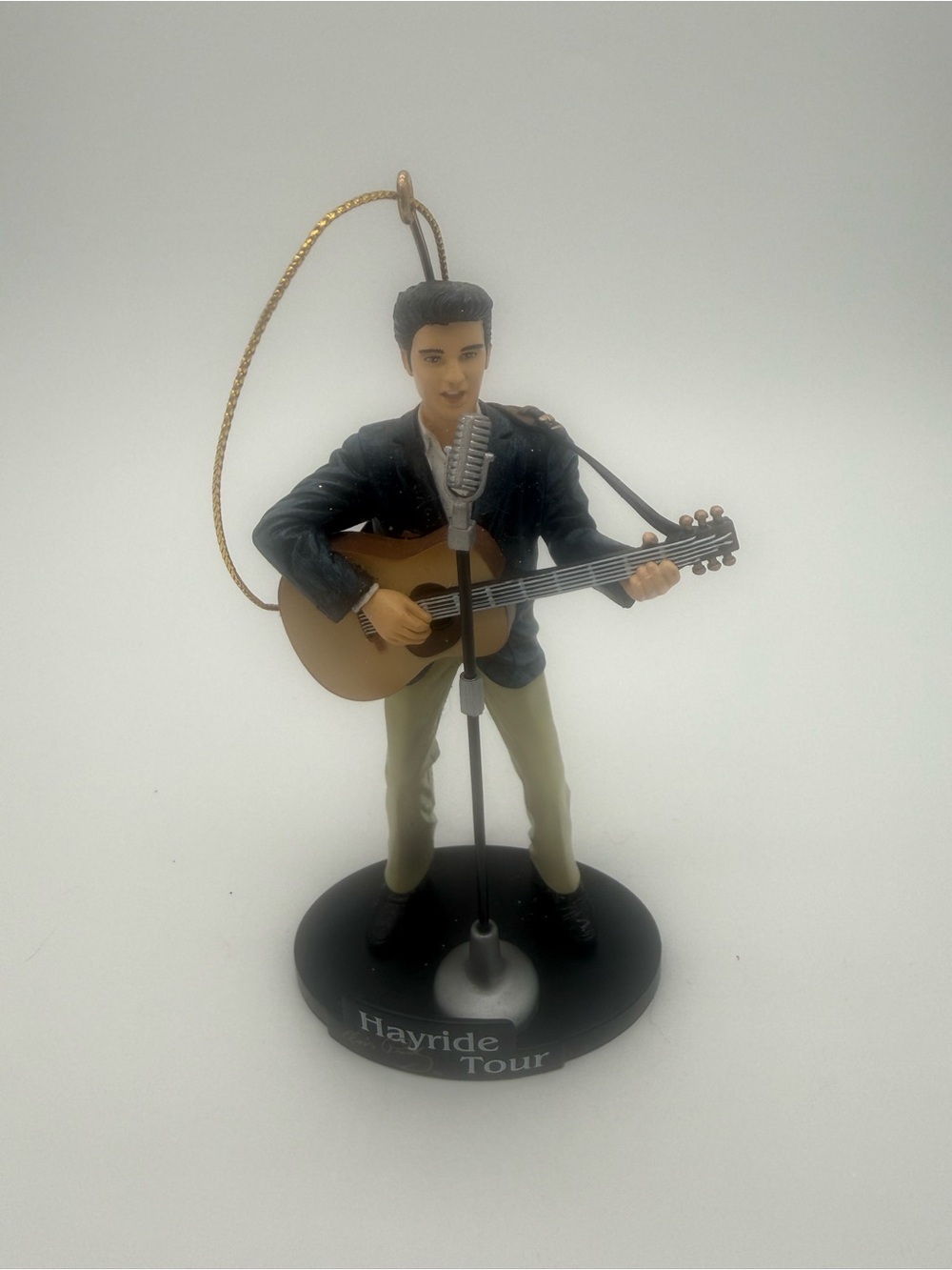 Vintage Elvis Presley Hayride Tour Holiday Christmas Tree Ornament Trevco 2002
